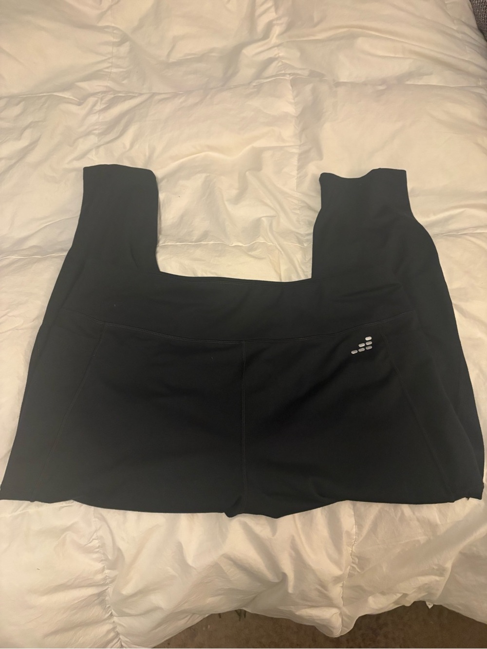 bcg Black Athletic Leggings with Reflective Accent